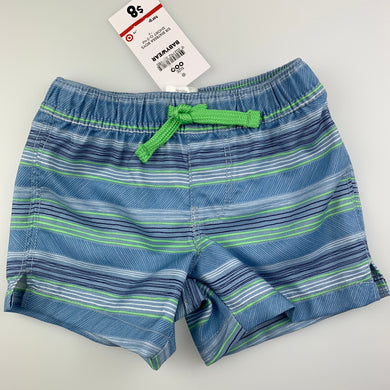 Boys Target, blue stripe lightweight shorts / boardies, elasticated, NEW, size 000