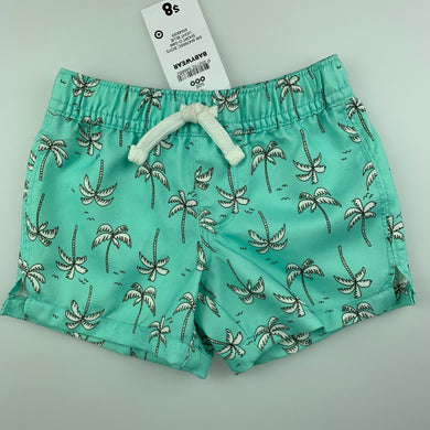 Boys Target, light blue lightweight shorts / boardies, elasticated, NEW, size 000