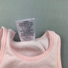 Load image into Gallery viewer, Girls Target, pink ribbed cotton singlet / t-shirt / top, GUC, size 000