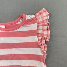 Load image into Gallery viewer, Girls Dymples, pink &amp; white cotton t-shirt / top, EUC, size 00