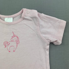 Load image into Gallery viewer, Girls Target, pink t-shirt / top, unicorn, GUC, size 00