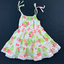 Load image into Gallery viewer, Girls Esprit, lined floral cotton summer party dress, EUC, size 3 months