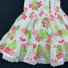 Load image into Gallery viewer, Girls Esprit, lined floral cotton summer party dress, EUC, size 3 months