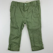 Load image into Gallery viewer, Girls H&amp;M, khaki lightweight cotton pants, adjustable, GUC, size 00