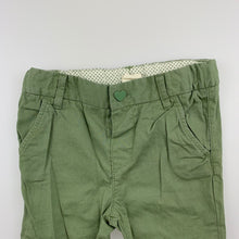 Load image into Gallery viewer, Girls H&amp;M, khaki lightweight cotton pants, adjustable, GUC, size 00