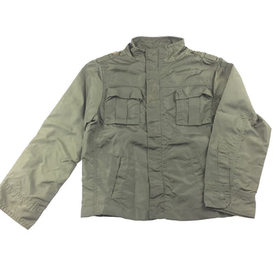 Boys Cotton On Kids, khaki jacket / coat, zip & popper fastening, EUC, size 7