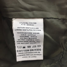 Load image into Gallery viewer, Boys Cotton On Kids, khaki jacket / coat, zip &amp; popper fastening, EUC, size 7