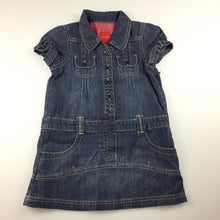 Load image into Gallery viewer, Girls Esprit, short sleeved denim dress, GUC, size 18 months