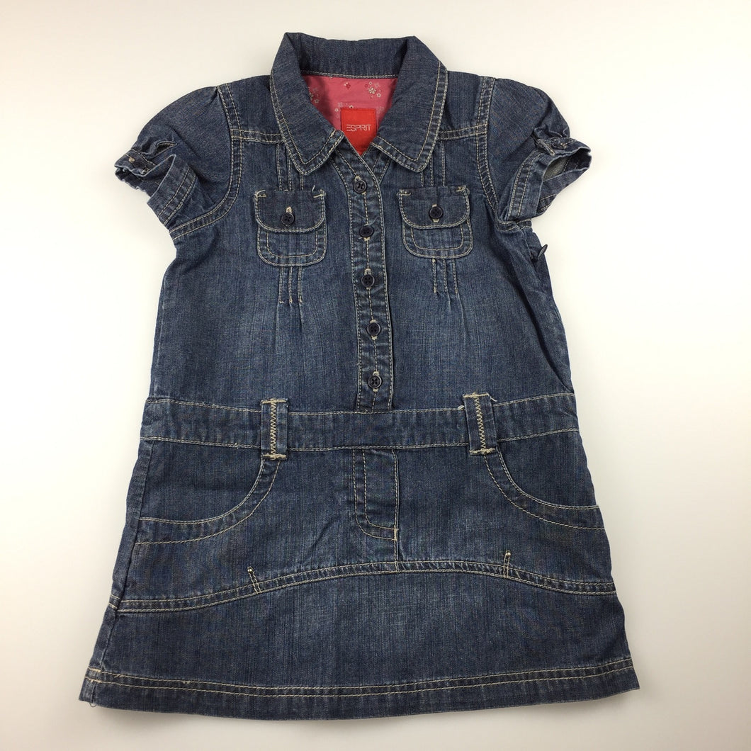 Girls Esprit, short sleeved denim dress, GUC, size 18 months