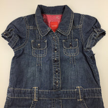 Load image into Gallery viewer, Girls Esprit, short sleeved denim dress, GUC, size 18 months