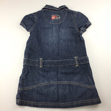 Load image into Gallery viewer, Girls Esprit, short sleeved denim dress, GUC, size 18 months