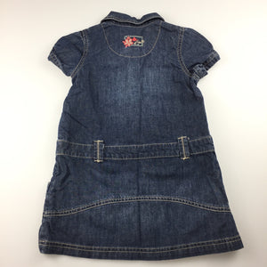 Girls Esprit, short sleeved denim dress, GUC, size 18 months