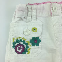 Load image into Gallery viewer, Girls M&amp;S Autograph, linen / cotton blend pants with adjustable waist, GUC, size 2