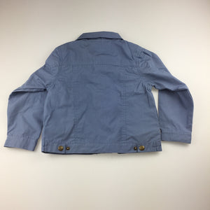 Boys Baby Lamb, blue lightweight cotton jacket, popper fastening , GUC, size 6