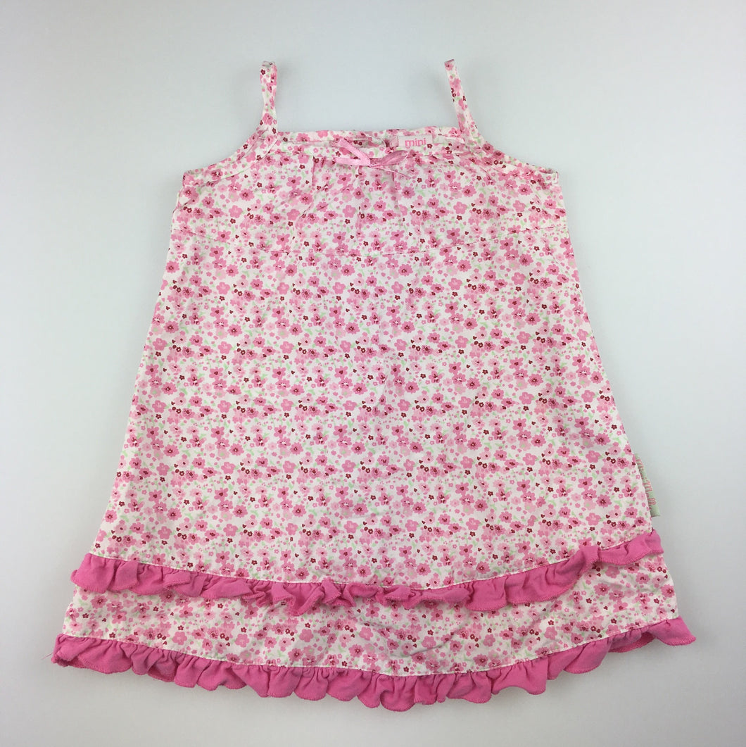 Girls Mini Molly, cotton floral summer party dress, EUC, size 0