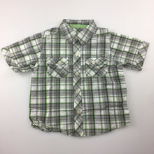 Load image into Gallery viewer, Boys Mother Care, 100% cotton check short sleeve shirt, GUC, size 2