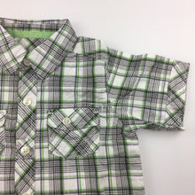 Load image into Gallery viewer, Boys Mother Care, 100% cotton check short sleeve shirt, GUC, size 2