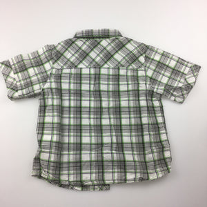 Boys Mother Care, 100% cotton check short sleeve shirt, GUC, size 2