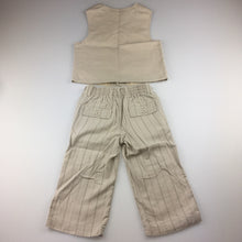 Load image into Gallery viewer, Boys Sprout, linen/cotton vest and pants set, formal, wedding, GUC, size 1