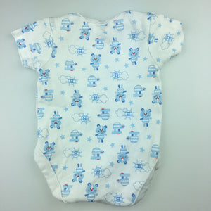 Boys baby baby, short sleeve cotton bodysuit / romper, GUC, size 00