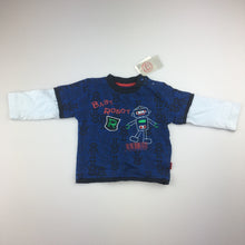 Load image into Gallery viewer, Boys Pumpkin Patch, cotton long sleeve t-shirt, robot, NEW, size 00