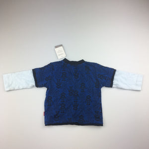 Boys Pumpkin Patch, cotton long sleeve t-shirt, robot, NEW, size 00