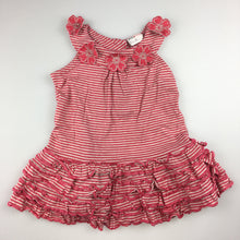Load image into Gallery viewer, Girls jack &amp; milly, pink stripe, summer / party dress, flowers, GUC, size 0