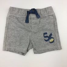 Load image into Gallery viewer, Boys Fagottino, grey cotton blend shorts, elasticated waist. 6-9 months, GUC, size 00