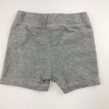 Load image into Gallery viewer, Boys Fagottino, grey cotton blend shorts, elasticated waist. 6-9 months, GUC, size 00