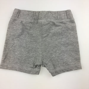 Boys Fagottino, grey cotton blend shorts, elasticated waist. 6-9 months, GUC, size 00