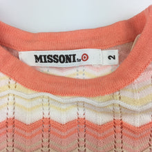 Load image into Gallery viewer, Girls Missoni, cotton knit dress, &amp; underslip, EUC, size 2
