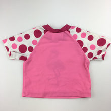 Load image into Gallery viewer, Girls Wave Zone, pink swim top / rashie, flamingo, GUC, size 000