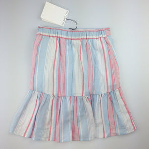 Girls witchery, lightweight wrap over summer skirt, stripe, NEW, size 5