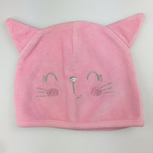 Load image into Gallery viewer, Girls Dymples, pink velour cat hat, novelty, EUC, size 0