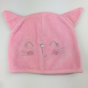 Girls Dymples, pink velour cat hat, novelty, EUC, size 0
