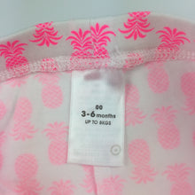 Load image into Gallery viewer, Girls Target, pink &amp; white summer shorts, pineapples, EUC, size 00