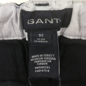 Boys Gant, navy cotton blend pants, adjustable waist, NEW, size 2