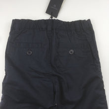 Load image into Gallery viewer, Boys Gant, navy cotton blend pants, adjustable waist, NEW, size 2