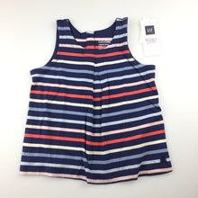 Load image into Gallery viewer, Girls Baby Gap, striped swing tank top, NEW, size 2