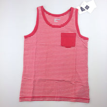 Load image into Gallery viewer, Boys Baby Gap, red and white striped tank with pocket, NEW, size 5