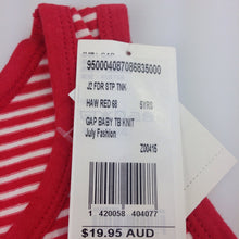 Load image into Gallery viewer, Boys Baby Gap, red and white striped tank with pocket, NEW, size 5